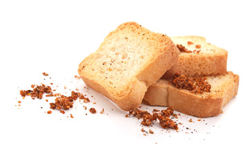 bread slices with spices