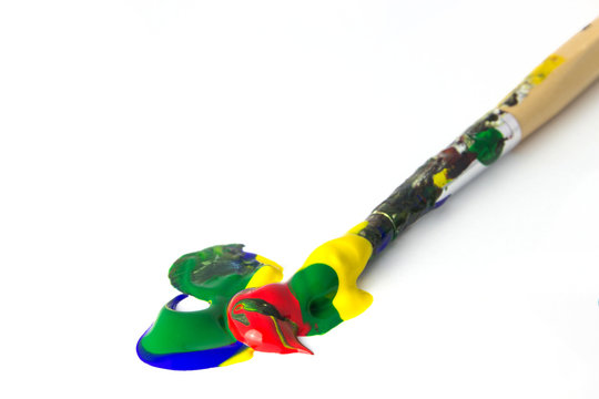 Farbmischung Pinsel