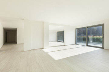 modern architecture, interior new empty apartment