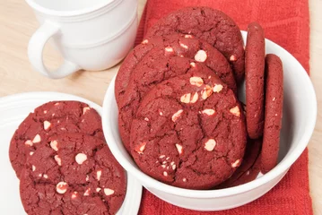 Foto op Plexiglas Red Velvet Cookies © Laura Ballard