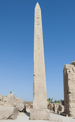 Ancient obelisk at Karnak temple
