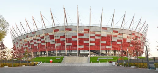 Wandcirkels tuinposter Nationaal stadion Warschau - Polen © marcincom