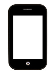 Cellphone isolated on white background