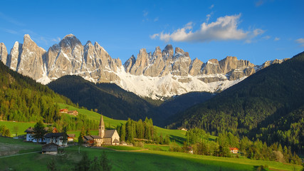 Santa Maddalena in the warm afternoon sunlight