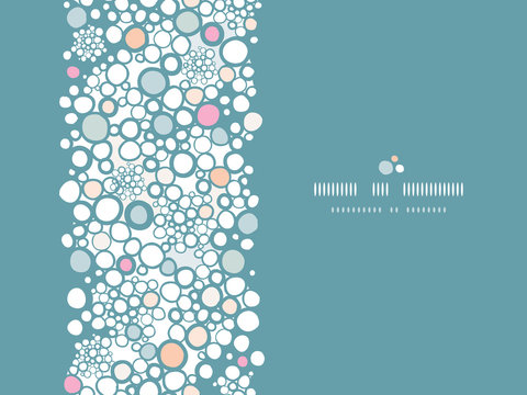 Vector colorful bubbles vertical seamless pattern background