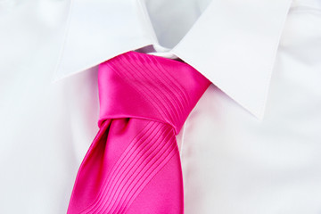 tie on shirt close-up