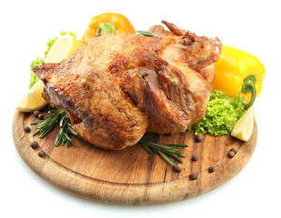 Whole roasted chicken