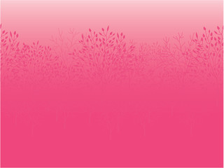 Vector pink dawn horizontal seamless pattern background with