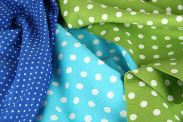 Color mottled fabrics close-up background