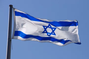 Papier Peint photo autocollant moyen-Orient Flag of Israel
