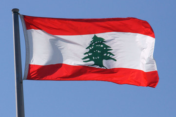Naklejka na ściany i meble Flaga Libanu