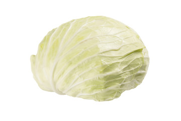 Fototapeta premium Fresh cabbage, isolated on white