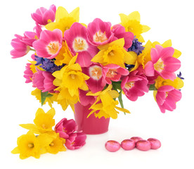 Easter Flowers and Eggs