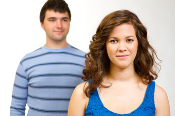 Attractive Couple Isolated