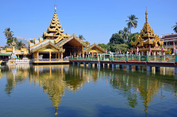 Buddhist temple in Yangon,Myanmar