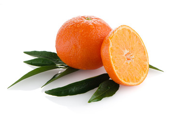 Ripe tangerines or mandarin
