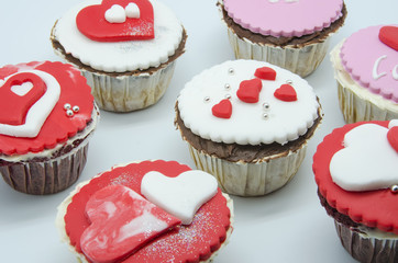 Valentine cupcakes