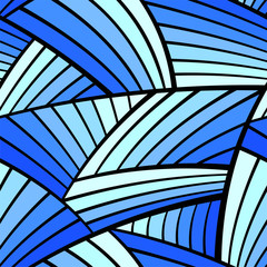 Abstract blue seamless pattern.