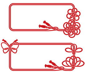 和風　組紐フレーム（梅 / 蝶・松）