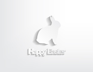 Happy Easter with a bunny
