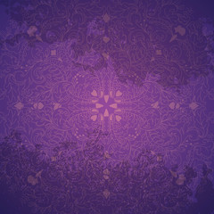 фиолетовый фон с иллюстрацией снежинка