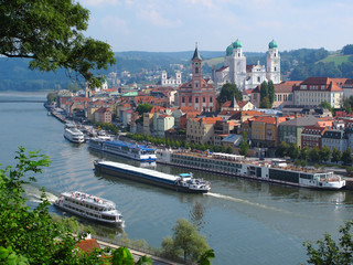 Passau, City of Three Rivers, Bavaria, Germany.