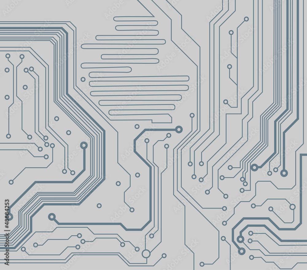 Aufkleber circuit board pattern. vector background