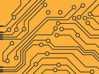 abstract technology circuit board vector background