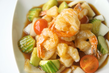 Thai food, Sweet&Sour prawn.