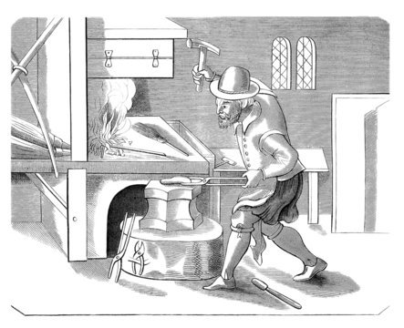 Blacksmith - Forgeron - Schmied - 17th century