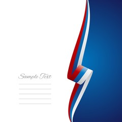 Russian right side brochure cover vector