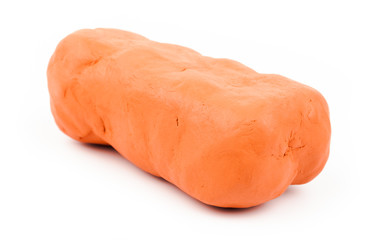 molding clay  isolated on white