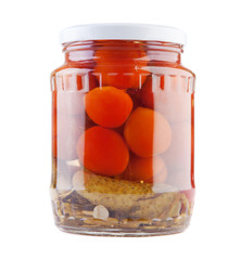 Preserves isolated on white background