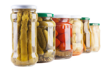 Preserves isolated on white background