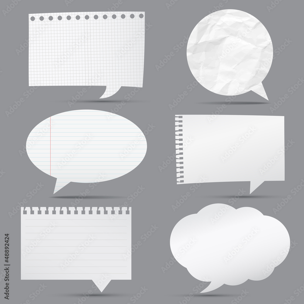 Canvas Prints collection of note papers background.