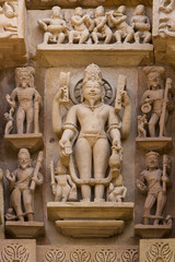Khajuraho Temple carvings.