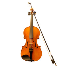 Violin with fiddlestick