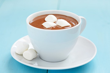 Hot chocolate with marshmallows