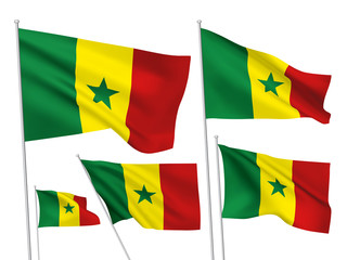 Senegal vector flags