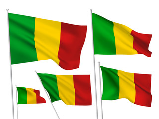 Mali vector flags