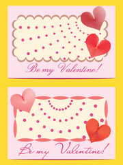 Two cards Be my Valentine!