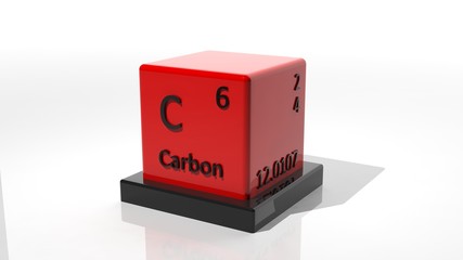 Carbon, 3d chemical element of the periodic table