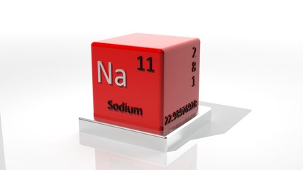 Sodium, 3d chemical element of the periodic