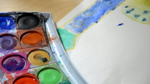 Malen mit Wasserfarben