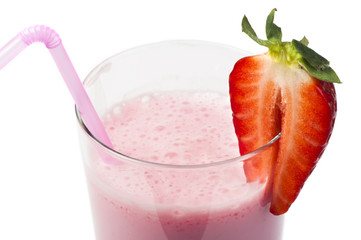 Strawberries milk shake