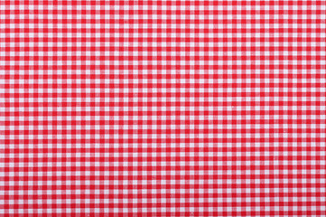 red checkered fabric