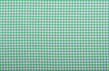 Checkered green fabric
