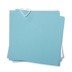 blue and white sticky notes