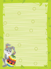 The happy easter bunny - illustration for the children