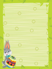 The happy easter bunny - illustration for the children